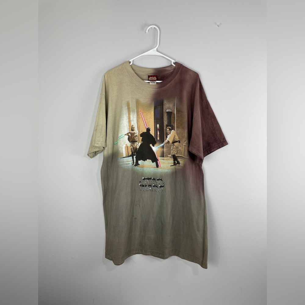 Vtg Star Wars Episode 1 The Phantom Menace Jedi vs. Sith T-Shirt Darth Maul Sz L - Picture 1 of 16
